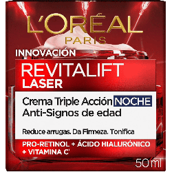 Revitalift Laser Crema de Noche Triple Acción – 50 ml