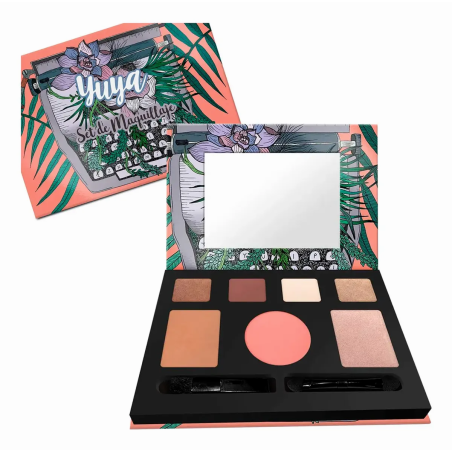 Yuya Maquinita Set Maquillaje 4 en 1 Rostro Con Brochas