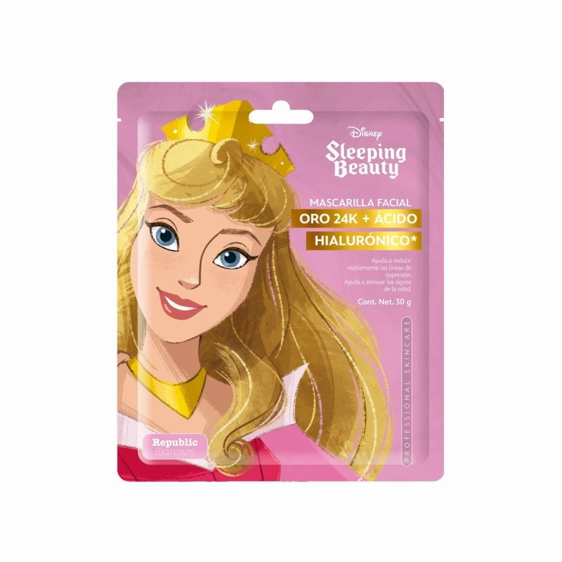 Mascarilla individual Bella Durmiente - Oro 24K y Ácido Hialurónico