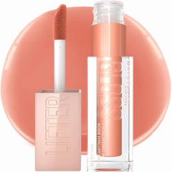 Lifter Gloss Tono 007 Amber Brillo Labial Hidratante con Ácido Hialurónico