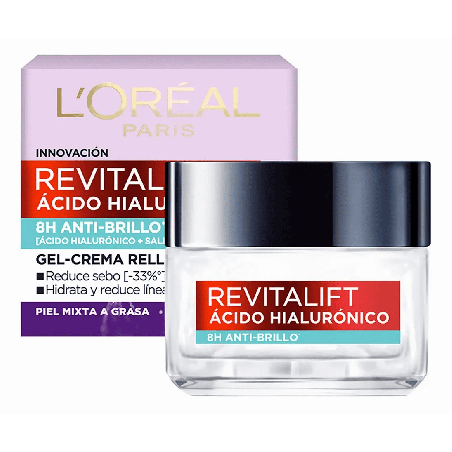 Gel Crema Hidratante L'Oréal Paris Revitalift Ácido Hialurónico 50 ml