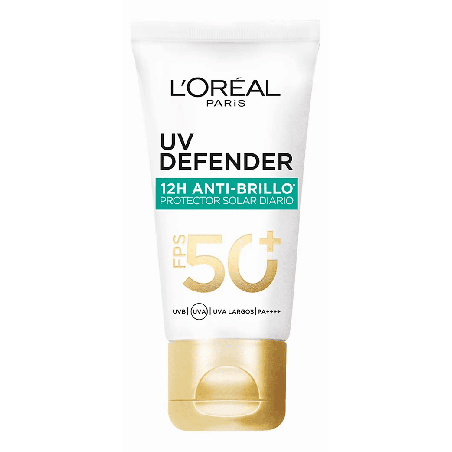 Bloqueador UV Defender Anti-Brillo Sin Color FPS 50+ 40 ml