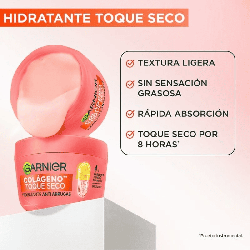 Crema Hidratante Toque Seco Anti-Arrugas Colágeno