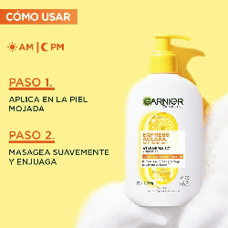 Gel Limpiador Crema Hidratante Anti Manchas con Vitamina C y Ceramidas