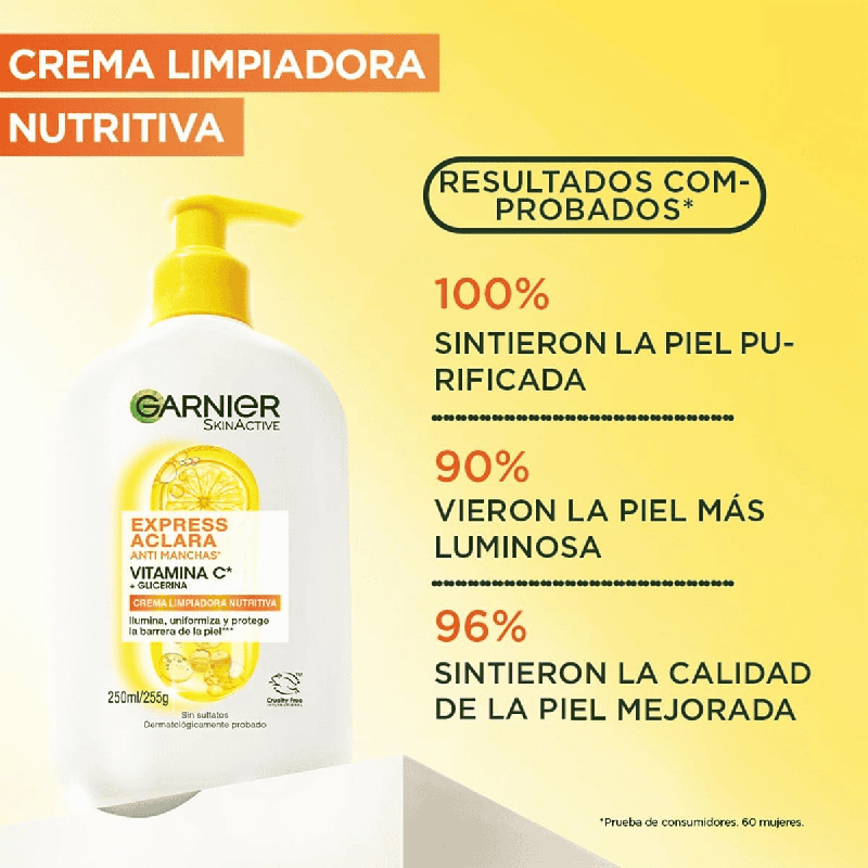 Gel Limpiador Crema Hidratante Anti Manchas con Vitamina C y Ceramidas