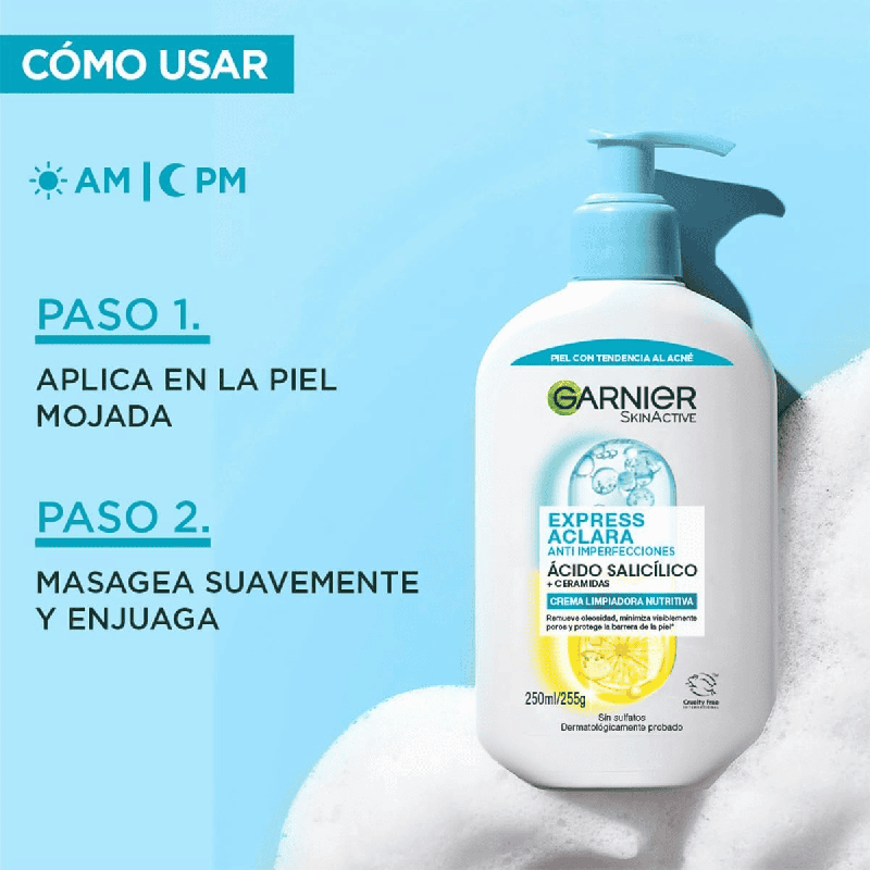 Crema Limpiadora Anti-Imperfecciones con Ácido Salicílico y Ceramidas
