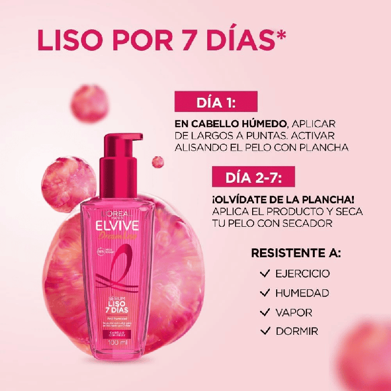 Elvive Dream Liso Tratamiento Sérum Capilar con Keratina – 100 ml