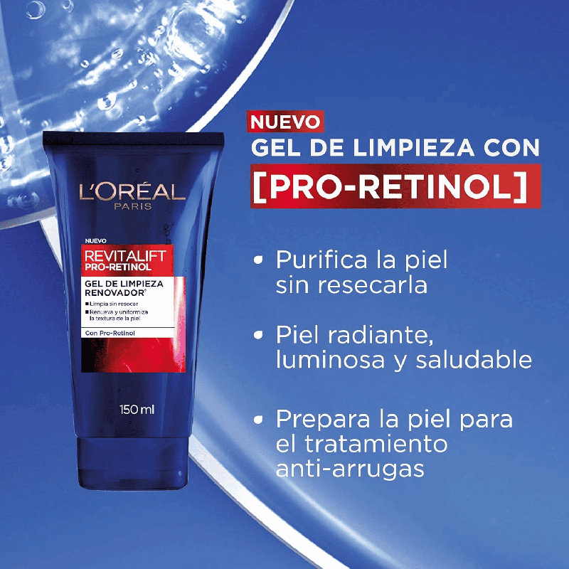 Revitalift Pro Retinol Gel de Limpieza – 150 ml